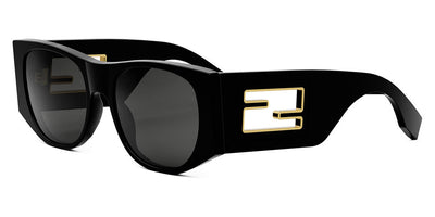 Fendi® FE40109I FEN FE40109I 01A 54 - Shiny Black / Smoke Sunglasses