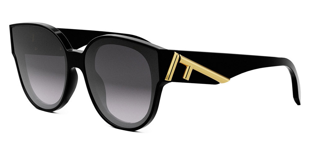 Fendi® FE40111I FEN FE40111I 01B 63 - Shiny Black / Smoke Sunglasses