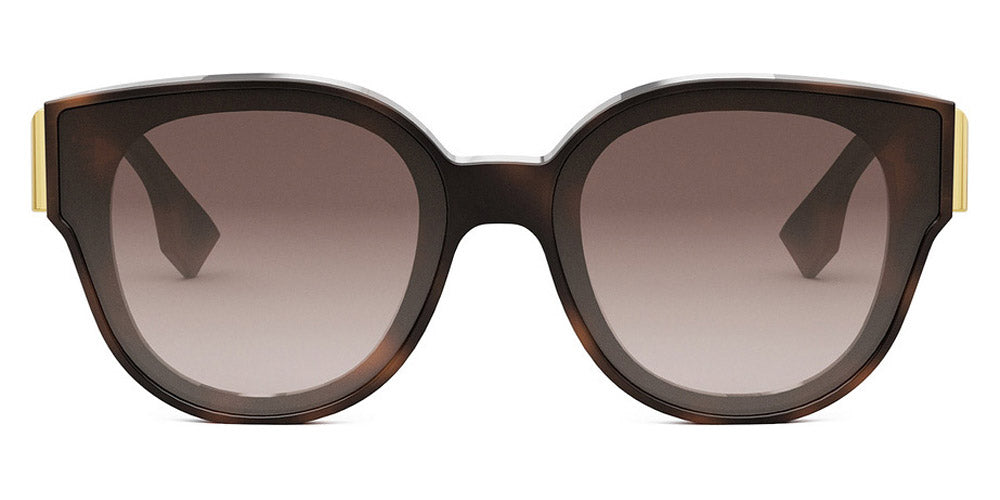 Fendi® FE40111I FEN FE40111I 53F 63 - Shiny Havana / Brown Sunglasses