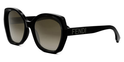 Fendi® FE40012I FEN FE40012I 01F 57 - Shiny Black / Brown Sunglasses