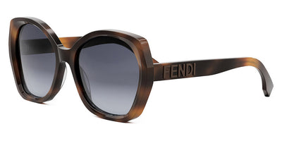 Fendi® FE40012I FEN FE40012I 53B 57 - Shiny Havana / Grey Sunglasses
