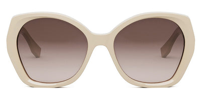 Fendi® FE40012I FEN FE40012I 57F 57 - Shiny Beige / Brown Sunglasses