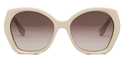 Fendi® FE40012I FEN FE40012I 57F 57 - Shiny Beige / Brown Sunglasses