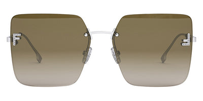 Fendi® FE4082US FEN FE40082US 16F 59 - Shiny Palladium / Brown Sunglasses