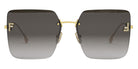 Fendi® FE4082US FEN FE40082US 30B 59 - Shiny Endura Gold / Smoke Sunglasses