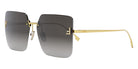 Fendi® FE4082US FEN FE40082US 30B 59 - Shiny Endura Gold / Smoke Sunglasses