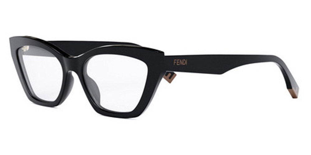 Fendi® FE50067I FEN FE50067I 001 54 - Shiny Black Eyeglasses