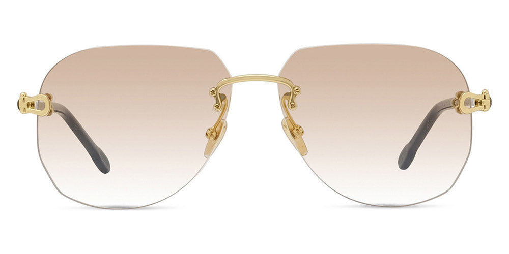 Fred® FG40011U FRD FG 40011U 30F 60 - Shiny Gold/Nude Sunglasses