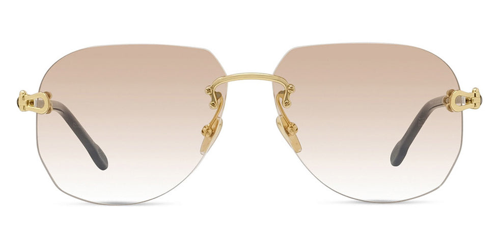 Fred® FG40011U FRD FG 40011U 30F 60 - Shiny Gold/Nude Sunglasses