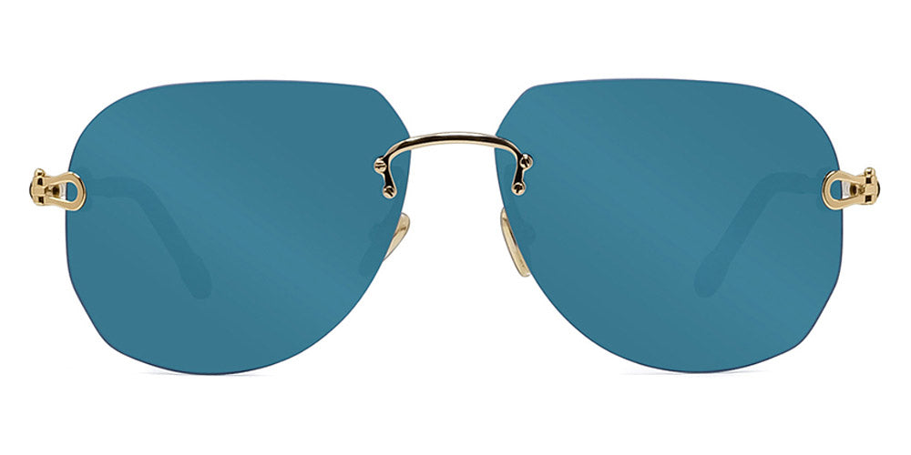 Fred® FG40011U FRD FG 40011U 30V 60 - Shiny Endura Gold/Blue Sunglasses