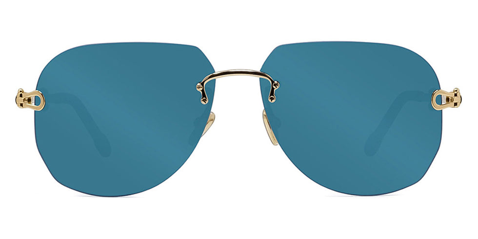 Fred® FG40011U FRD FG 40011U 30V 60 - Shiny Endura Gold/Blue Sunglasses