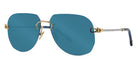 Fred® FG40011U FRD FG 40011U 30V 60 - Shiny Endura Gold/Blue Sunglasses
