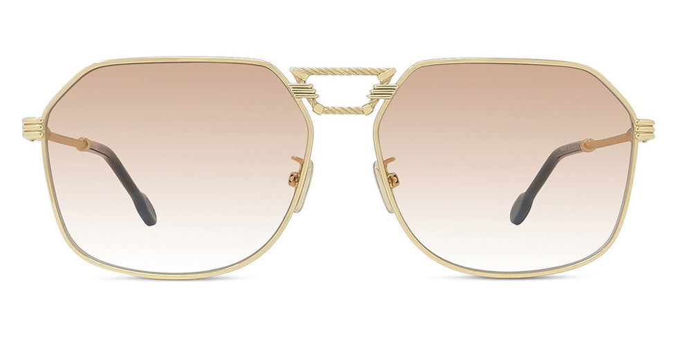 Fred® FG40038U FRD FG40038U 30F 62 - Shiny Gold/Brown Sunglasses