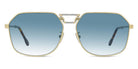Fred® FG40038U FRD FG40038U 30P 62 - Shiny Gold/Light Blue Sunglasses