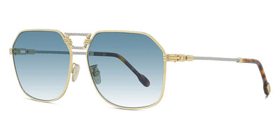 Fred® FG40038U FRD FG40038U 30P 62 - Shiny Gold/Light Blue Sunglasses