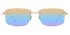 Fred® FG40040U FRD FG40040U 30C 58 - Shiny CL Gold/Grey with Rainbow Mirror Sunglasses