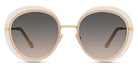 Fred® FG40043U FRD FG40043U 72B 55 - Shiny Opaline Pink/Smoke Sunglasses
