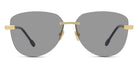 Fred® FG40045U FRD FG40045U 30A 61 - Shiny Gold/Smoke Sunglasses