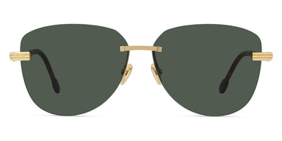 Fred® FG40045U FRD FG40045U 30N 61 - Shiny Gold/Green Sunglasses