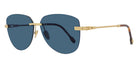Fred® FG40045U FRD FG40045U 30V 61 - Shiny Gold/Blue Sunglasses