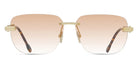 Fred® FG40048U FRD FG40048U 30F 59 - Shiny Gold/Light Brown Sunglasses