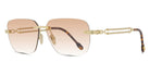 Fred® FG40048U FRD FG40048U 30F 59 - Shiny Gold/Light Brown Sunglasses