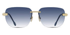 Fred® FG40048U FRD FG40048U 30W 59 - Shiny Gold/Light Blue Sunglasses