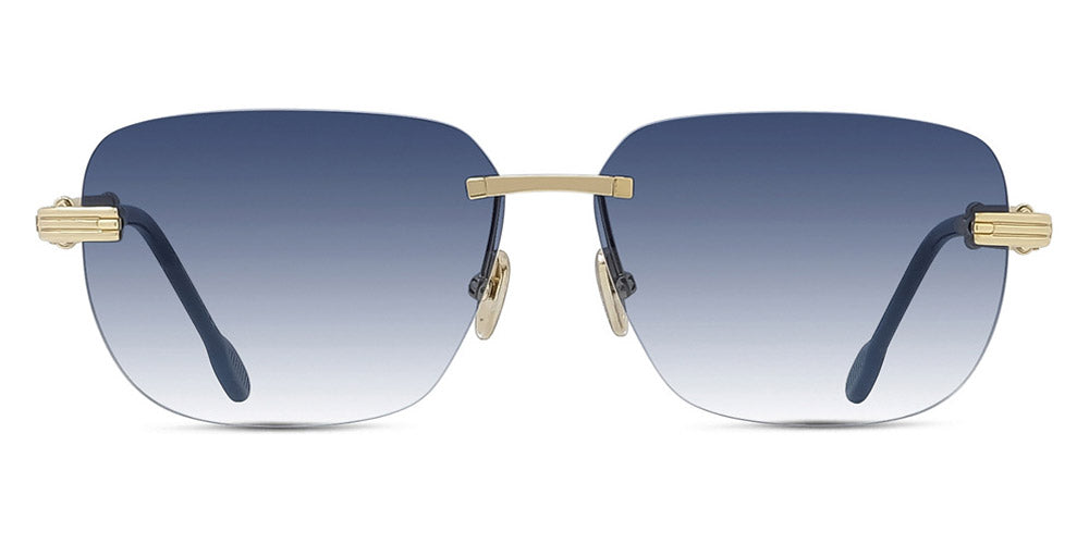 Fred® FG40048U FRD FG40048U 30W 59 - Shiny Gold/Light Blue Sunglasses