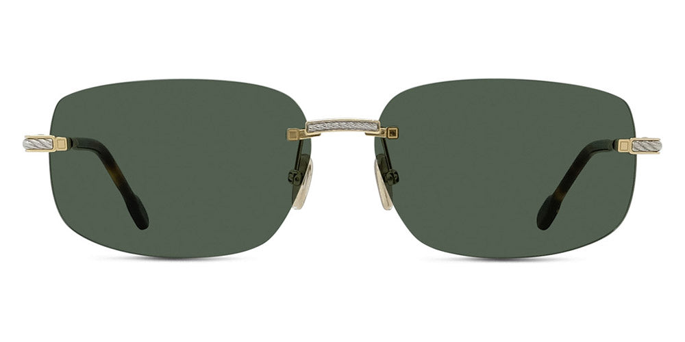 Fred® FG40049U FRD FG40049U 30Q 60 - Shiny Gold/Green Sunglasses