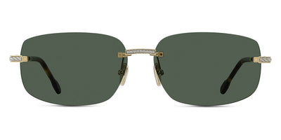 Fred® FG40049U FRD FG40049U 30Q 60 - Shiny Gold/Green Sunglasses