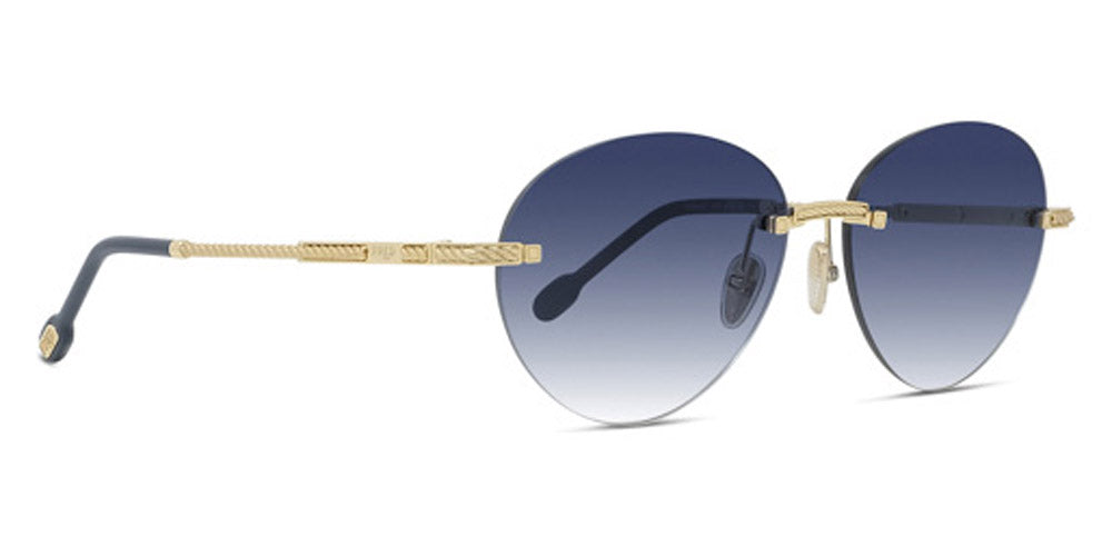 Fred® FG40050U FRD FG40050U 30W 56 - Shiny Gold/Blue Sunglasses