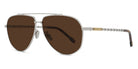 Fred® FG40051U FRD FG40051U 16M 60 - Shiny Palladium/Brown Sunglasses