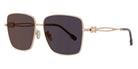 Fred® FG40052U FRD FG40052U 33C 59 - Shiny Red Gold/Smoke with Red Mirror Sunglasses