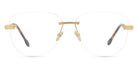 Fred® FG50043U FRD FG50043U 030 61 - Shiny Gold Eyeglasses