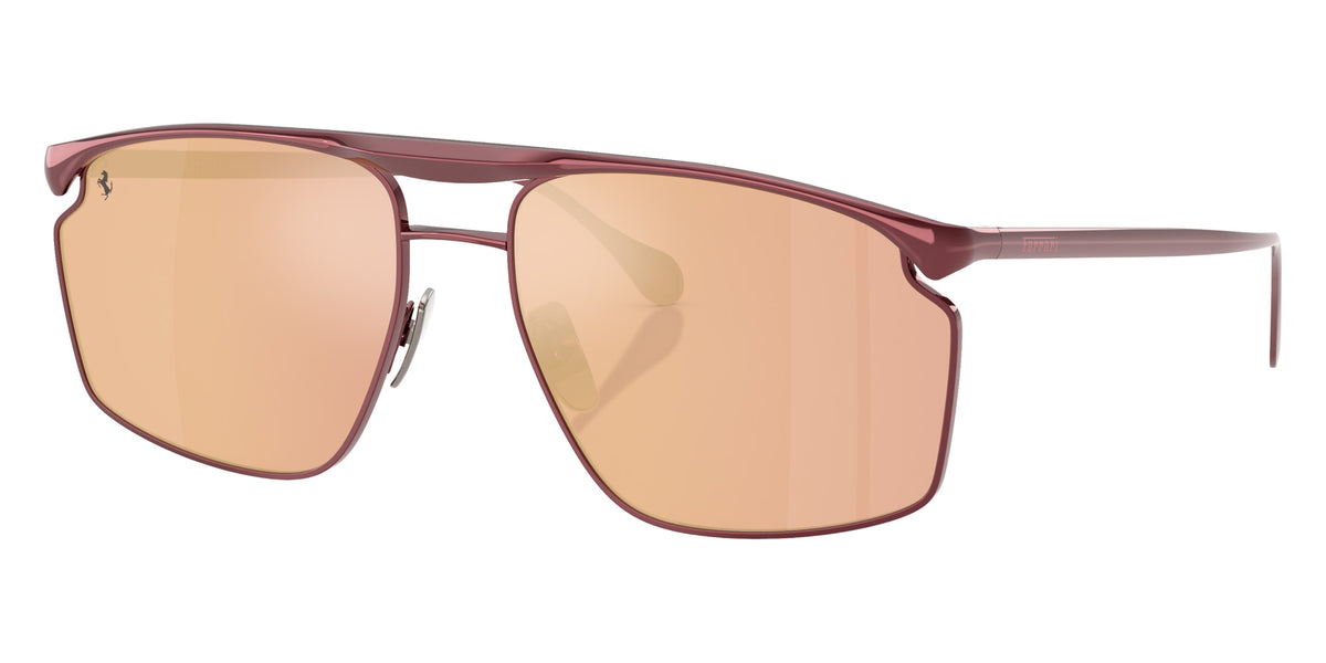 Ferrari® FH1017 Sunglasses - Bordeaux/Mirror Rose Gold