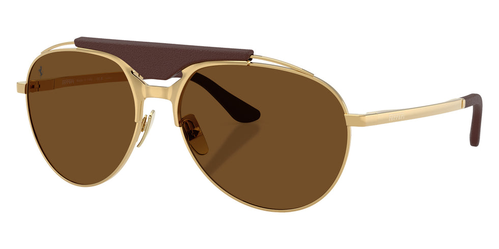 Ferrari® FH1020Q Sunglasses - Gold/Brown Polarized