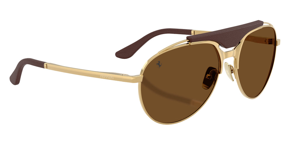 Ferrari® FH1020Q Sunglasses - Gold/Brown Polarized