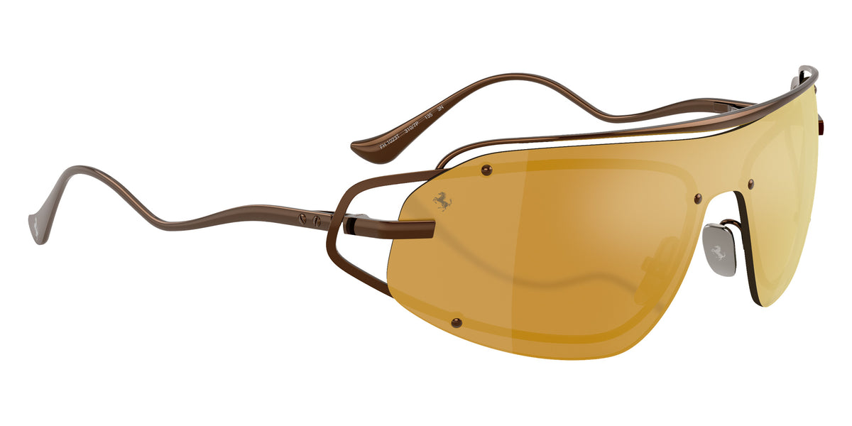 Ferrari® FH1023T Sunglasses - Brown/Brown Mirror Gold