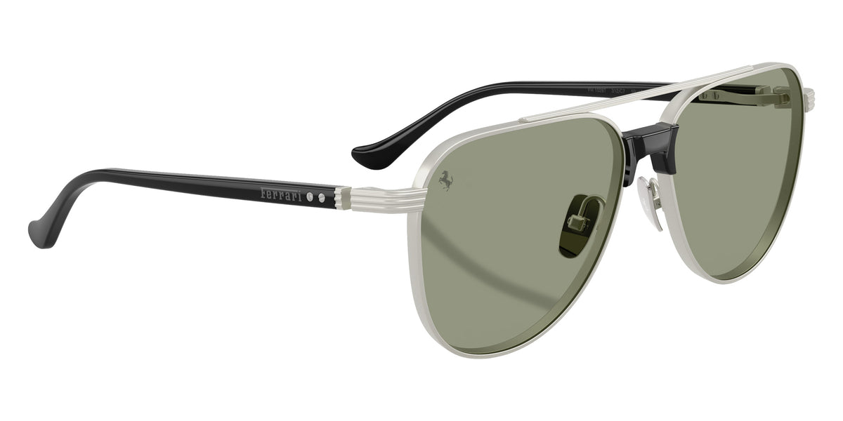 Ferrari® FH1028T Sunglasses - Silver Matte/Dark Green/Red
