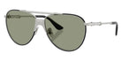 Ferrari® FH1039J Sunglasses - Silver Shiny/Dark Green