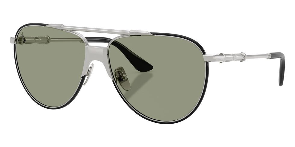 Ferrari® FH1039J Sunglasses - Silver Shiny/Dark Green