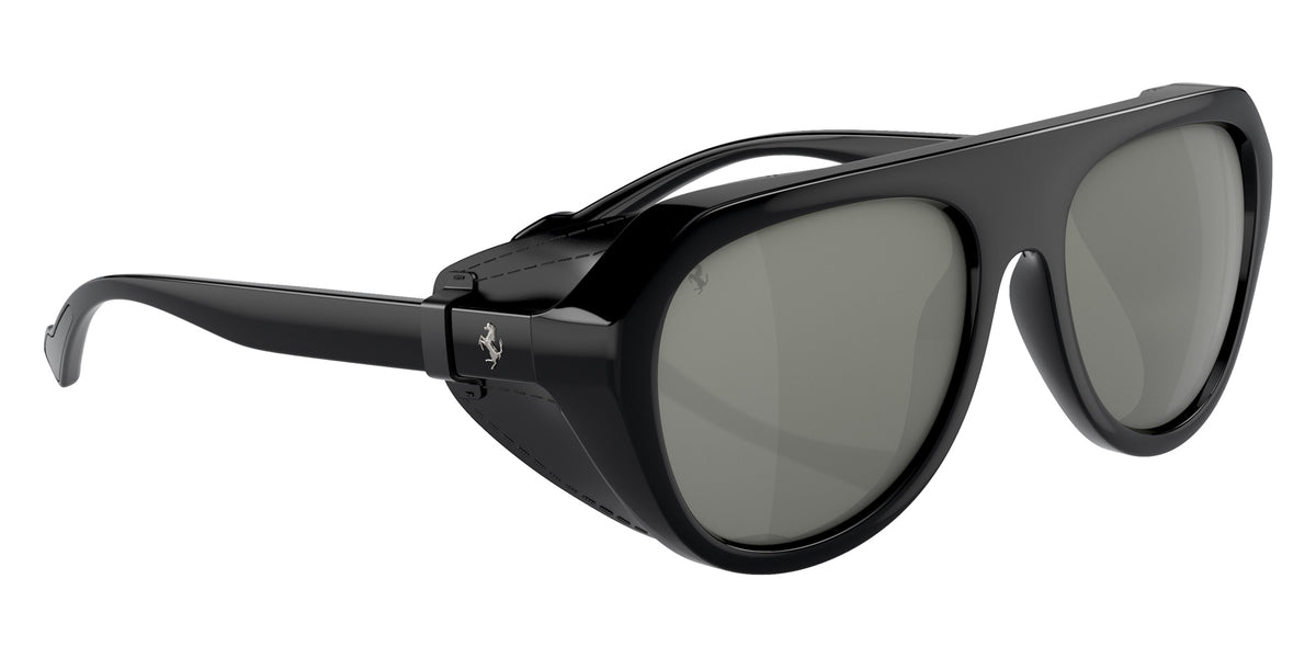 Ferrari® FH2002QU Sunglasses - Black/Mirror Silver Polarized