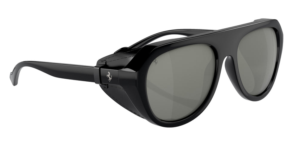 Ferrari® FH2002QU Sunglasses - Black/Mirror Silver Polarized