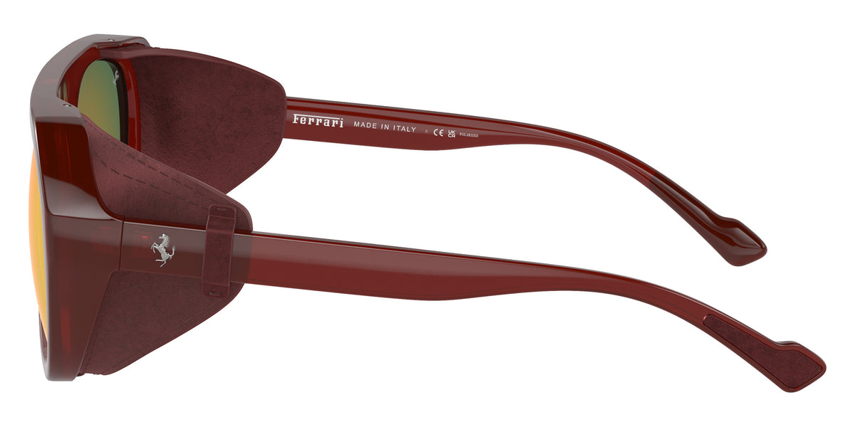 Ferrari® FH2002QU Sunglasses - Transparent Brown/Mirror Red Polarized