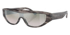 Ferrari® FH2004U Sunglasses - Striped Grey/Gradient Green Mirror