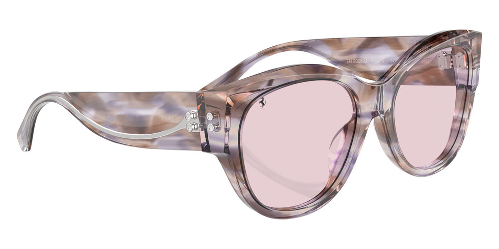 Ferrari® FH2008U Sunglasses - Havana Purple/Transition Pink