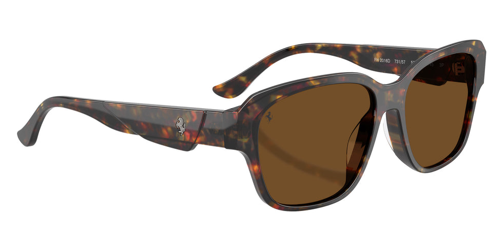 Ferrari® FH2016D Sunglasses - Yellow Tortoise/Brown Polarized