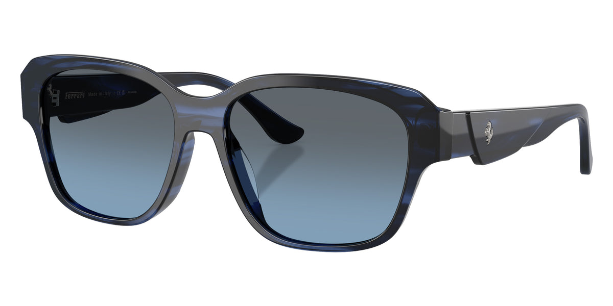Ferrari® FH2016D Sunglasses - Striped Blue/Polarized Blue Gradient