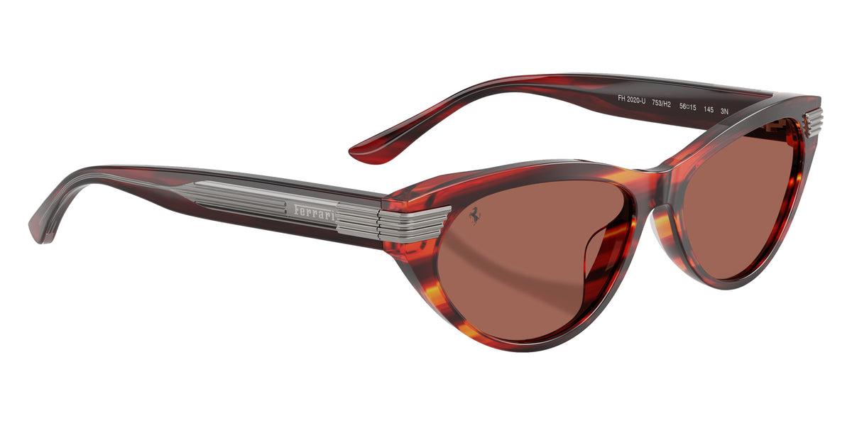 Ferrari® FH2020U Sunglasses - Striped Brown/Brown