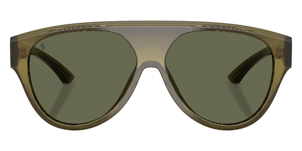 Ferrari® FH2024U Sunglasses - Striped Green/Polarized Green